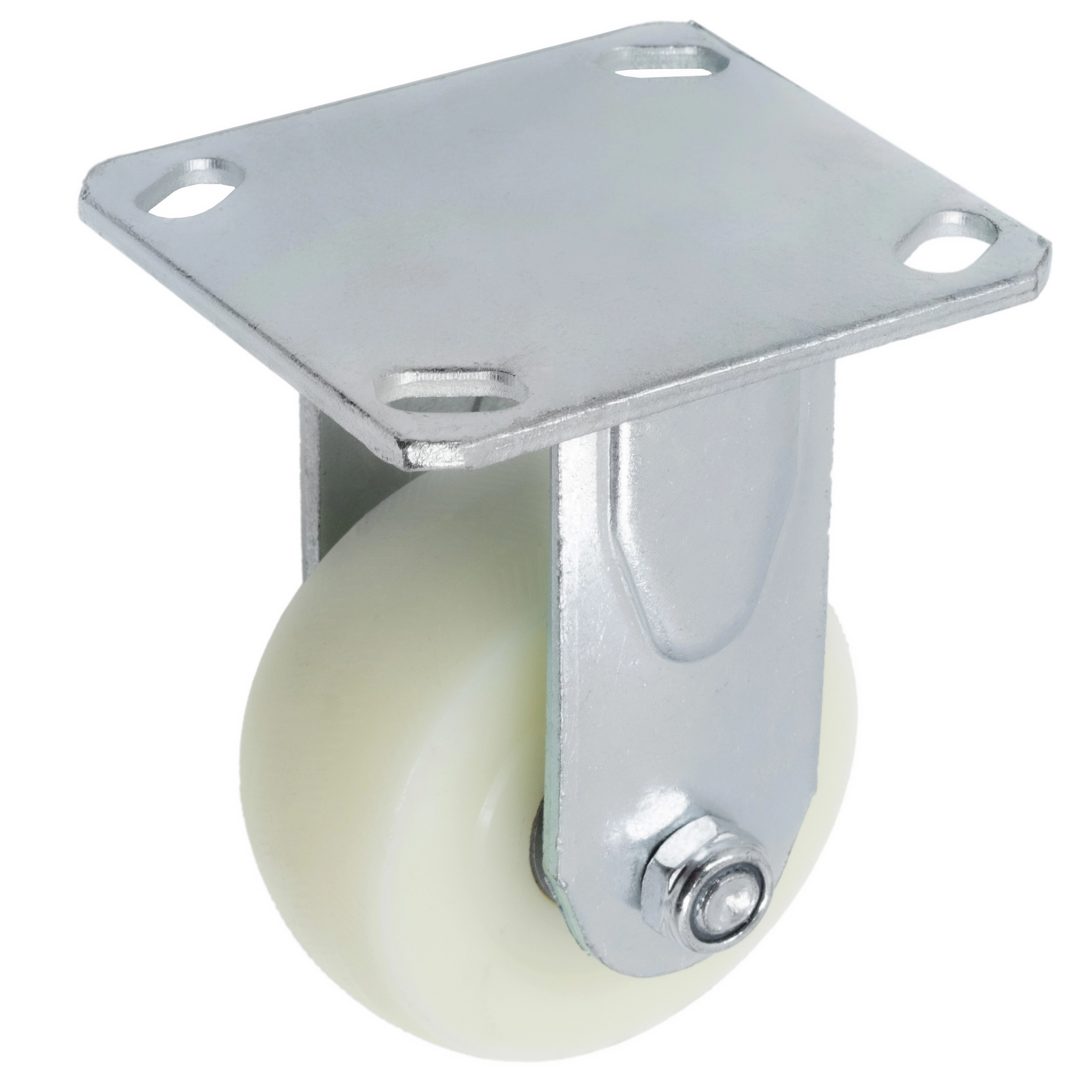 FCdn 46 - Большегрузное нейлоновое колесо 100 мм (площадка, неповоротн., шарикоподш.)