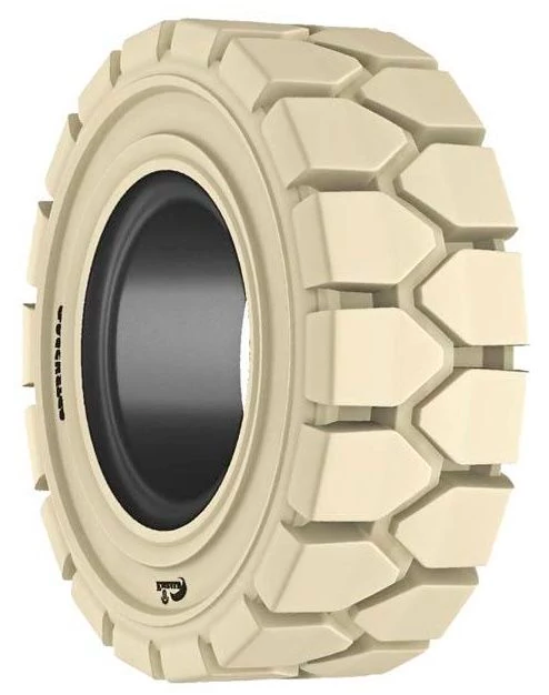 Цельнолитая шина (БЕЛЫЙ суперэластик) для вилочных погрузчиков 6.00-9 (стандарт)