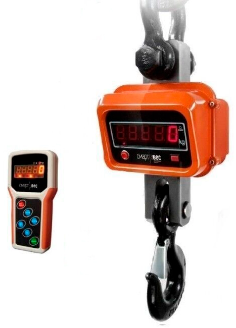 Весы крановые электронные ВК 3т с инд. на пульте (сменный аккум.) + поверка