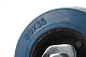 Колесо поворотное с тормозом, платформенное крепление, синяя резина, диаметр 80мм - SCLb 93