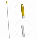 Ручка для держателя мопов, длина 130 см, диаметр 22 мм, алюминий, цвет желтый - ALS285-Y без резьбы