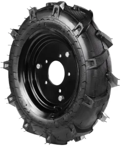 Колесо для мотоблока 4.00-10 «Елочка», диаметр 480 мм, 5 отверстий в сборе (шина+камера+диск)