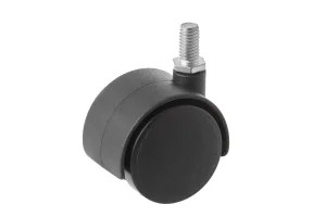 TWT 40 (8) Колесо мебельное черное, болтовое крепление М8, д. 40 мм