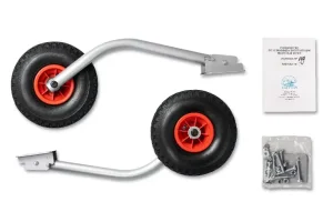 Транцевые колеса перекидные ТПНД 150 кг сталь с полимер. покрас. 600 мм (надув. дно, колесо 260)