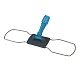 Держатель мопов складной рамочный, металл, крепление карман, без педалей, 50х14 см, цвет синий - NT181-B